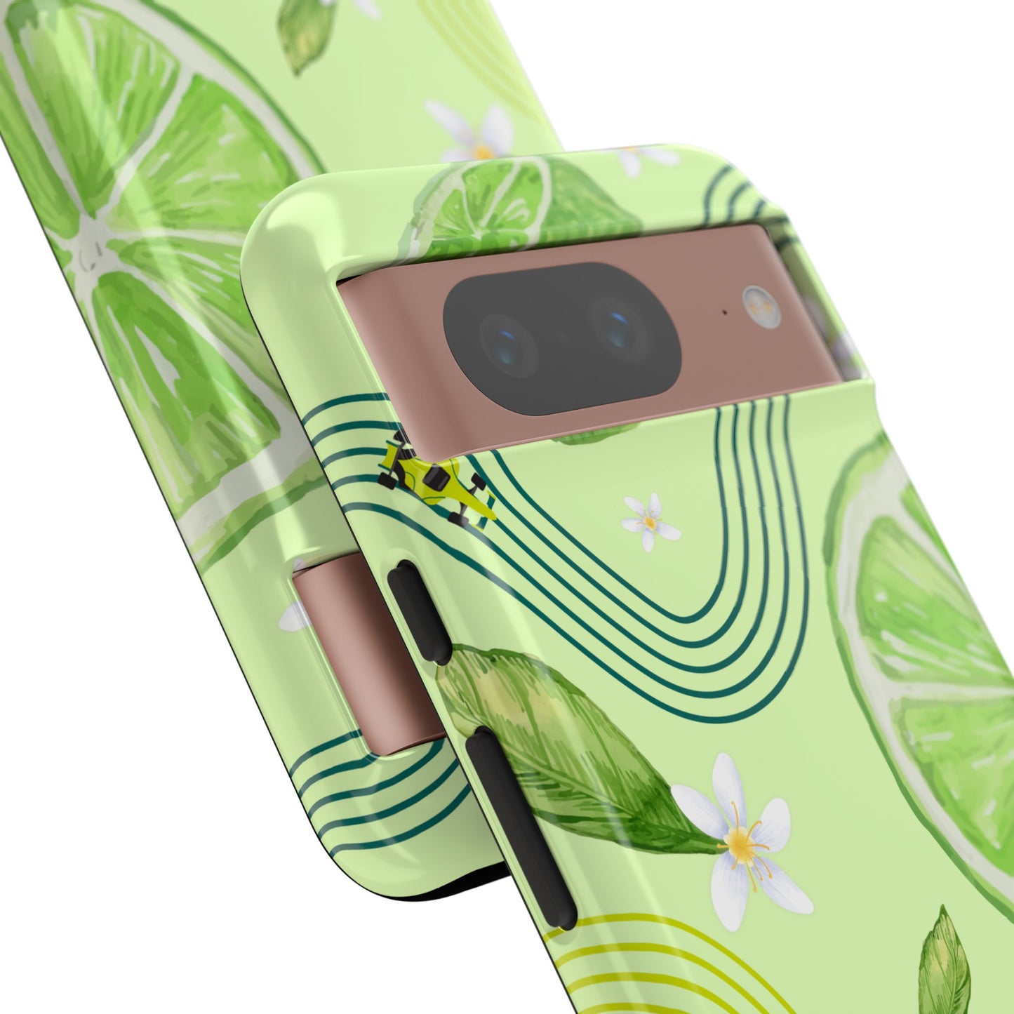 Green F1 Aston Martin and Lime Phone Case, Trendy F1 Gift, Formula 1 Gift, Cute Fruit F1 Phone Case, Unique Phone Case