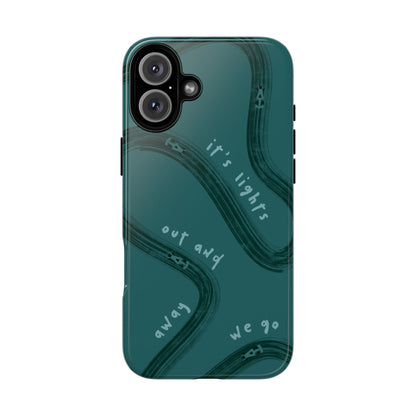 Teal Lights Out F1 Phone Case Design, Trendy F1 Gift, Formula 1 Gift, Cute F1 Phone Case, Unique Formula One Phone Case