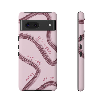 Pink Lights Out F1 Phone Case Design, Trendy F1 Gift, Formula 1 Gift, Cute F1 Phone Case, Unique Formula One Phone Case