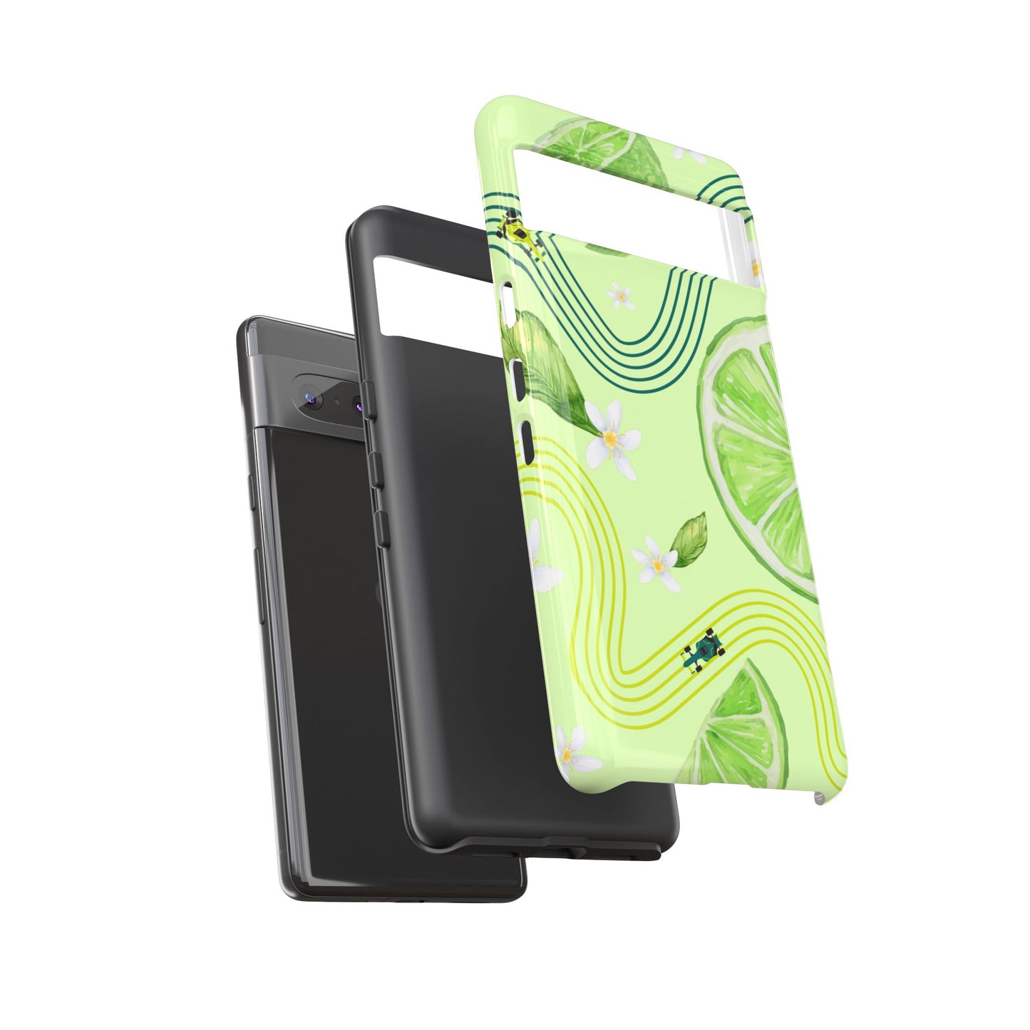 Green F1 Aston Martin and Lime Phone Case, Trendy F1 Gift, Formula 1 Gift, Cute Fruit F1 Phone Case, Unique Phone Case
