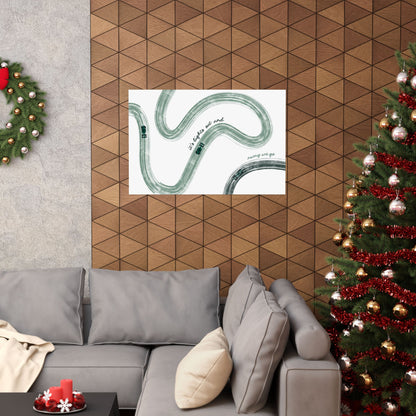 Green F1 Matte Horizontal Poster | US SIZING