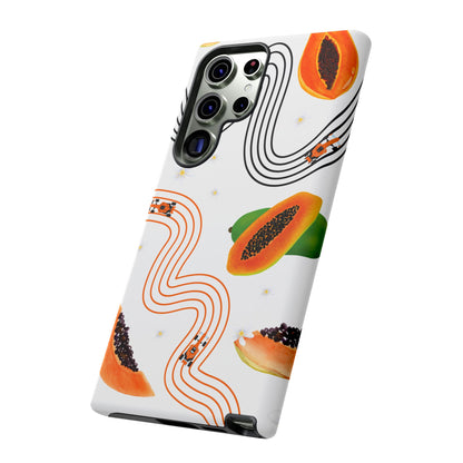 F1 McLaren and Papaya Phone Case , Trendy F1 Gift, Formula 1 Gift, Cute Fruit F1 Phone Case, Unique Phone Case