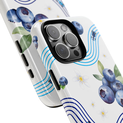 F1 Williams and Blueberries Phone Case, Trendy F1 Gift, Formula 1 Gift, Cute Fruit F1 Phone Case, Unique Phone Case