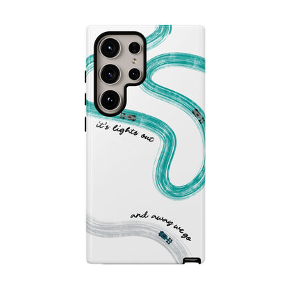 Mercedes F1 Phone Case Painted "its lights out and away we go", Trendy F1 Gift, Formula 1 Gift, Cute F1 Phone Case