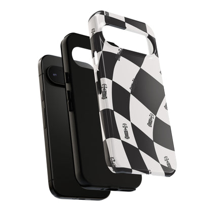 F1 Phone Case Black and White Checkered Design, Trendy F1 Gift, Formula 1 Gift, Cute F1 Phone Case, Unique Formula One Phone Case