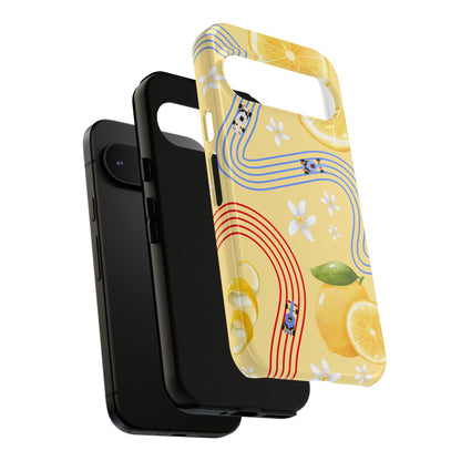 Yellow F1 Racing Bulls and Lemons Phone Case, Trendy F1 Gift, Formula 1 Gift, Cute Fruit F1 Phone Case, Unique Phone Case