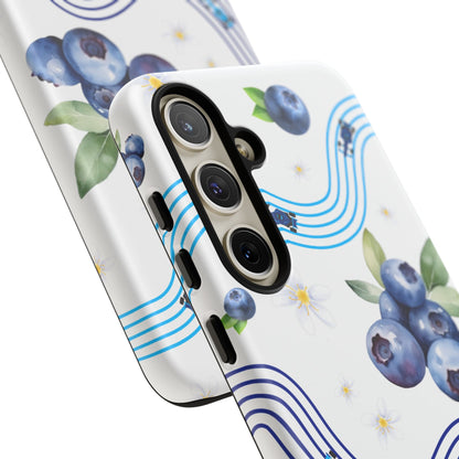 F1 Williams and Blueberries Phone Case, Trendy F1 Gift, Formula 1 Gift, Cute Fruit F1 Phone Case, Unique Phone Case