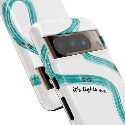 Mercedes F1 Phone Case Painted "its lights out and away we go", Trendy F1 Gift, Formula 1 Gift, Cute F1 Phone Case