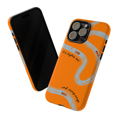 F1 Phone Case McLaren Painted "its lights out and away we go", Trendy F1 Gift, Formula 1 Gift, Cute F1 Phone Case, Phone Case