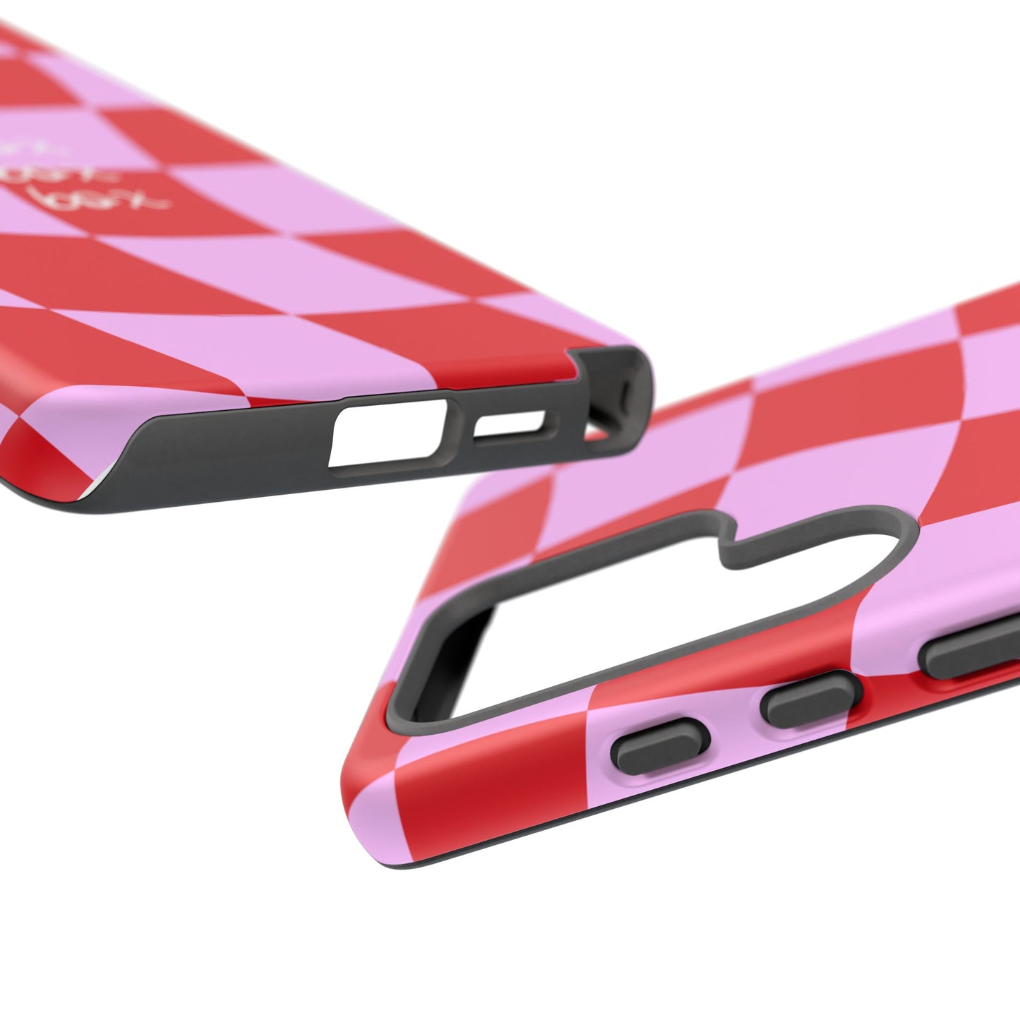 Pink and Red Checkered F1 Phone Case, Box Box Box F1 Phone Case