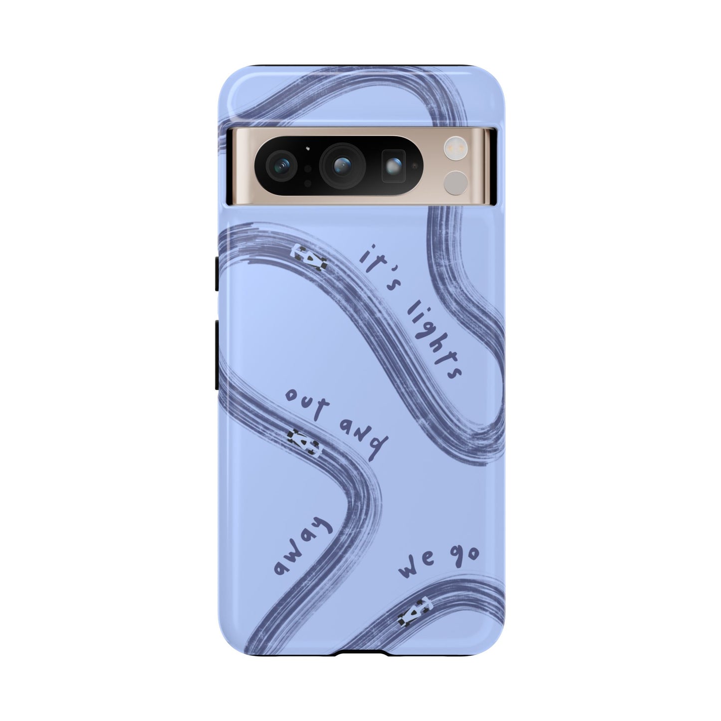 Blue Lights Out F1 Phone Case Design, Trendy F1 Gift, Formula 1 Gift, Cute F1 Phone Case, Unique Formula One Phone Case