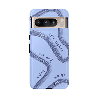 Blue Lights Out F1 Phone Case Design, Trendy F1 Gift, Formula 1 Gift, Cute F1 Phone Case, Unique Formula One Phone Case