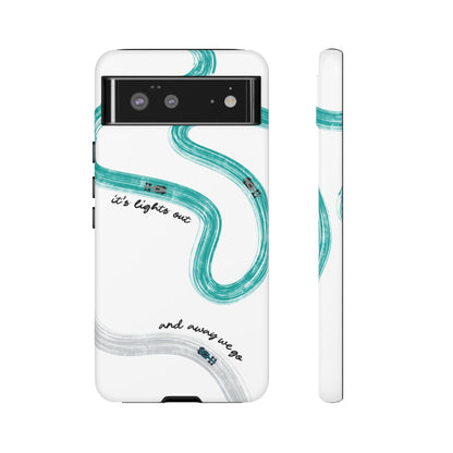 Mercedes F1 Phone Case Painted "its lights out and away we go", Trendy F1 Gift, Formula 1 Gift, Cute F1 Phone Case