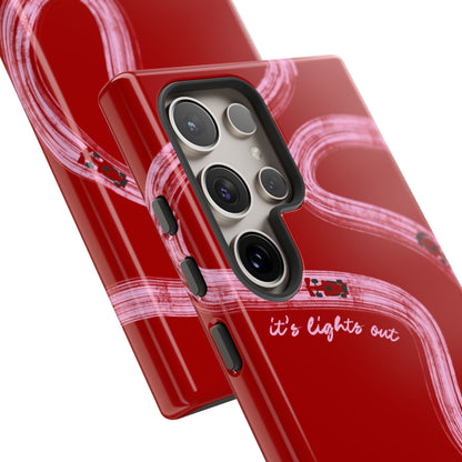 Red and Pink Lights Out F1 Phone Case Design, Trendy F1 Gift, Formula 1 Gift, Cute F1 Phone Case, Unique Formula One Phone Case