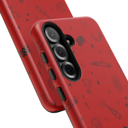 F1 Ferrari Racing Doodle "Forza Ferrari" F1 Phone Case Design