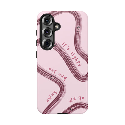 Pink Lights Out F1 Phone Case Design, Trendy F1 Gift, Formula 1 Gift, Cute F1 Phone Case, Unique Formula One Phone Case