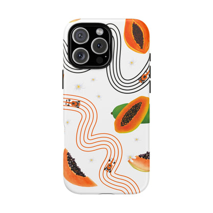 F1 McLaren and Papaya Phone Case , Trendy F1 Gift, Formula 1 Gift, Cute Fruit F1 Phone Case, Unique Phone Case