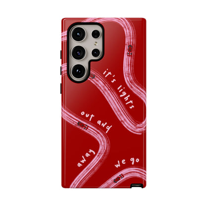 Red and Pink Lights Out F1 Phone Case Design, Trendy F1 Gift, Formula 1 Gift, Cute F1 Phone Case, Unique Formula One Phone Case