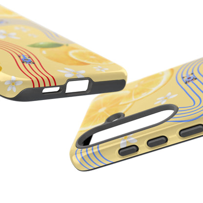 Yellow F1 Racing Bulls and Lemons Phone Case, Trendy F1 Gift, Formula 1 Gift, Cute Fruit F1 Phone Case, Unique Phone Case