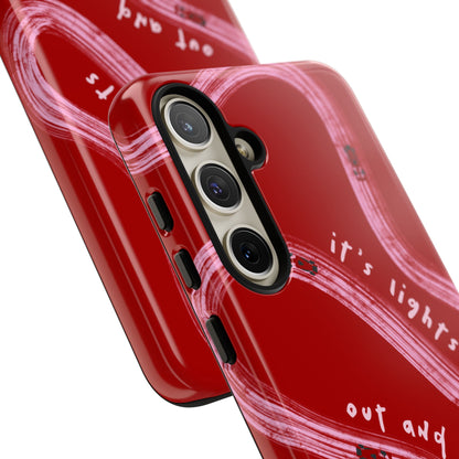 Red and Pink Lights Out F1 Phone Case Design, Trendy F1 Gift, Formula 1 Gift, Cute F1 Phone Case, Unique Formula One Phone Case