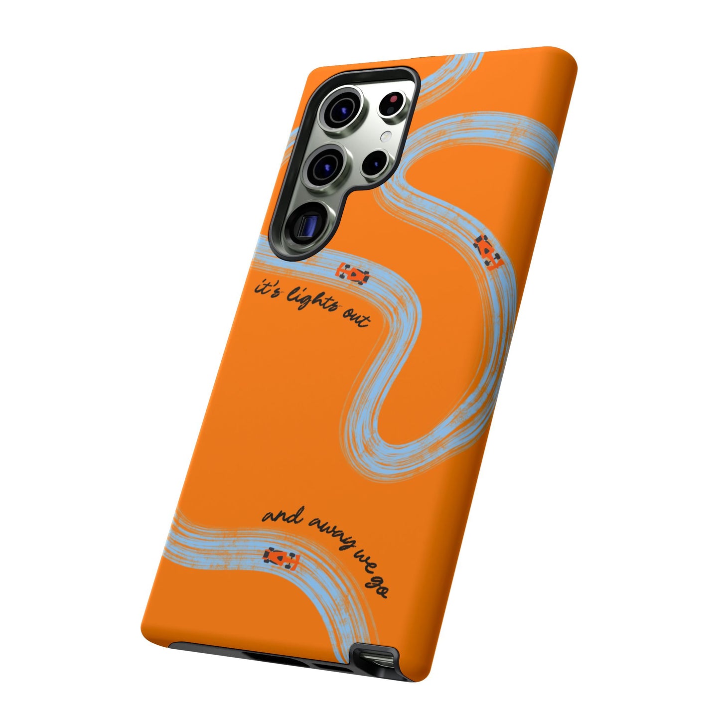 F1 Phone Case McLaren Painted "its lights out and away we go", Trendy F1 Gift, Formula 1 Gift, Cute F1 Phone Case, Phone Case
