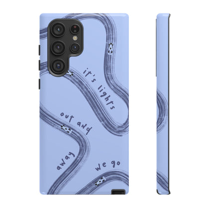 Blue Lights Out F1 Phone Case Design, Trendy F1 Gift, Formula 1 Gift, Cute F1 Phone Case, Unique Formula One Phone Case