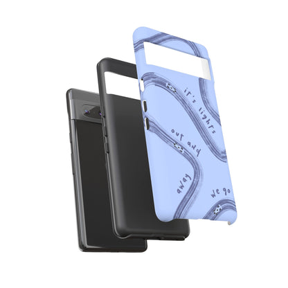Blue Lights Out F1 Phone Case Design, Trendy F1 Gift, Formula 1 Gift, Cute F1 Phone Case, Unique Formula One Phone Case