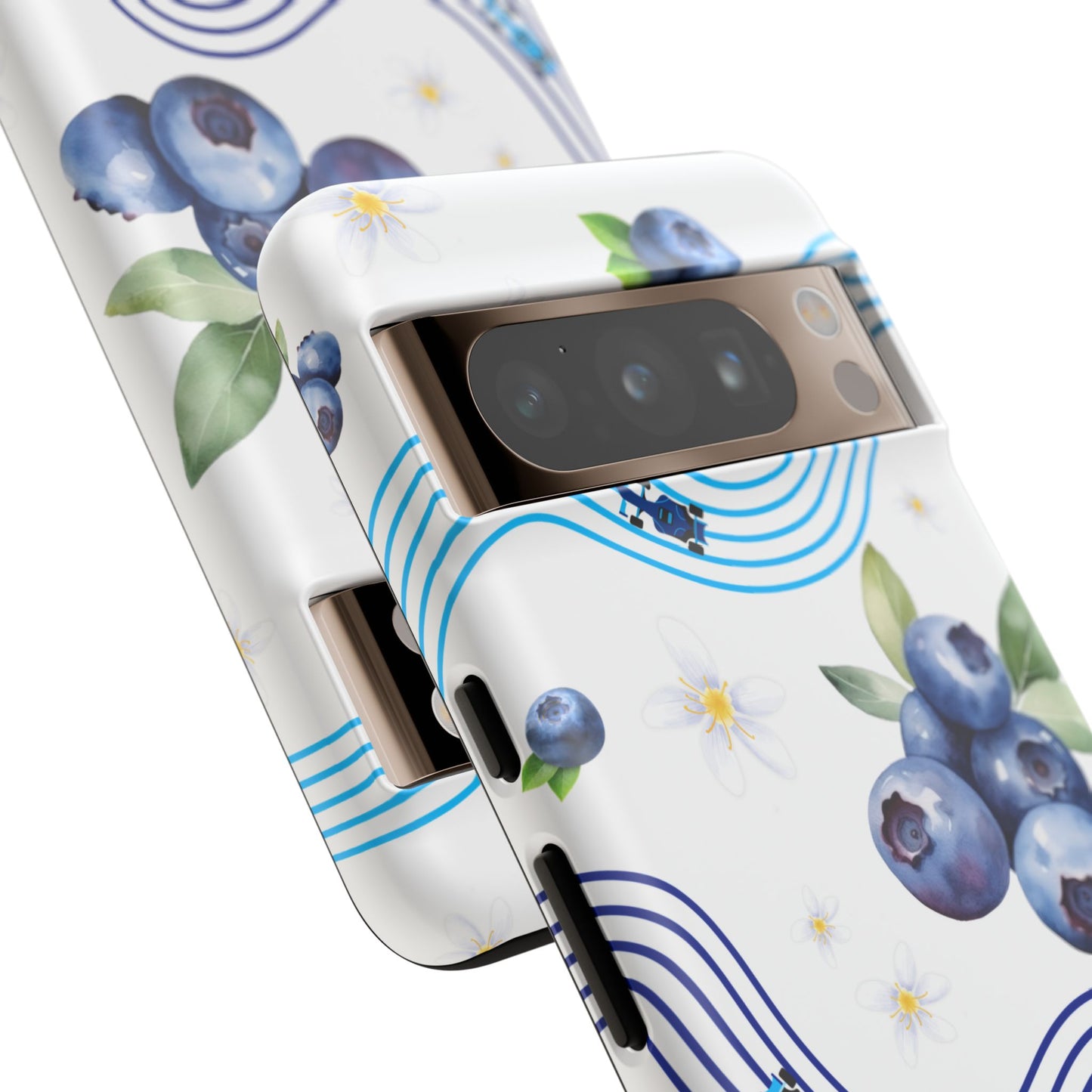 F1 Williams and Blueberries Phone Case, Trendy F1 Gift, Formula 1 Gift, Cute Fruit F1 Phone Case, Unique Phone Case