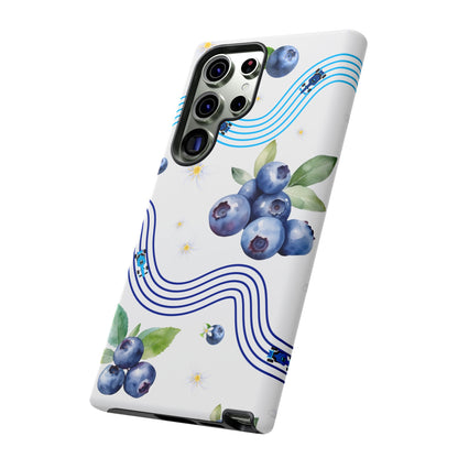 F1 Williams and Blueberries Phone Case, Trendy F1 Gift, Formula 1 Gift, Cute Fruit F1 Phone Case, Unique Phone Case