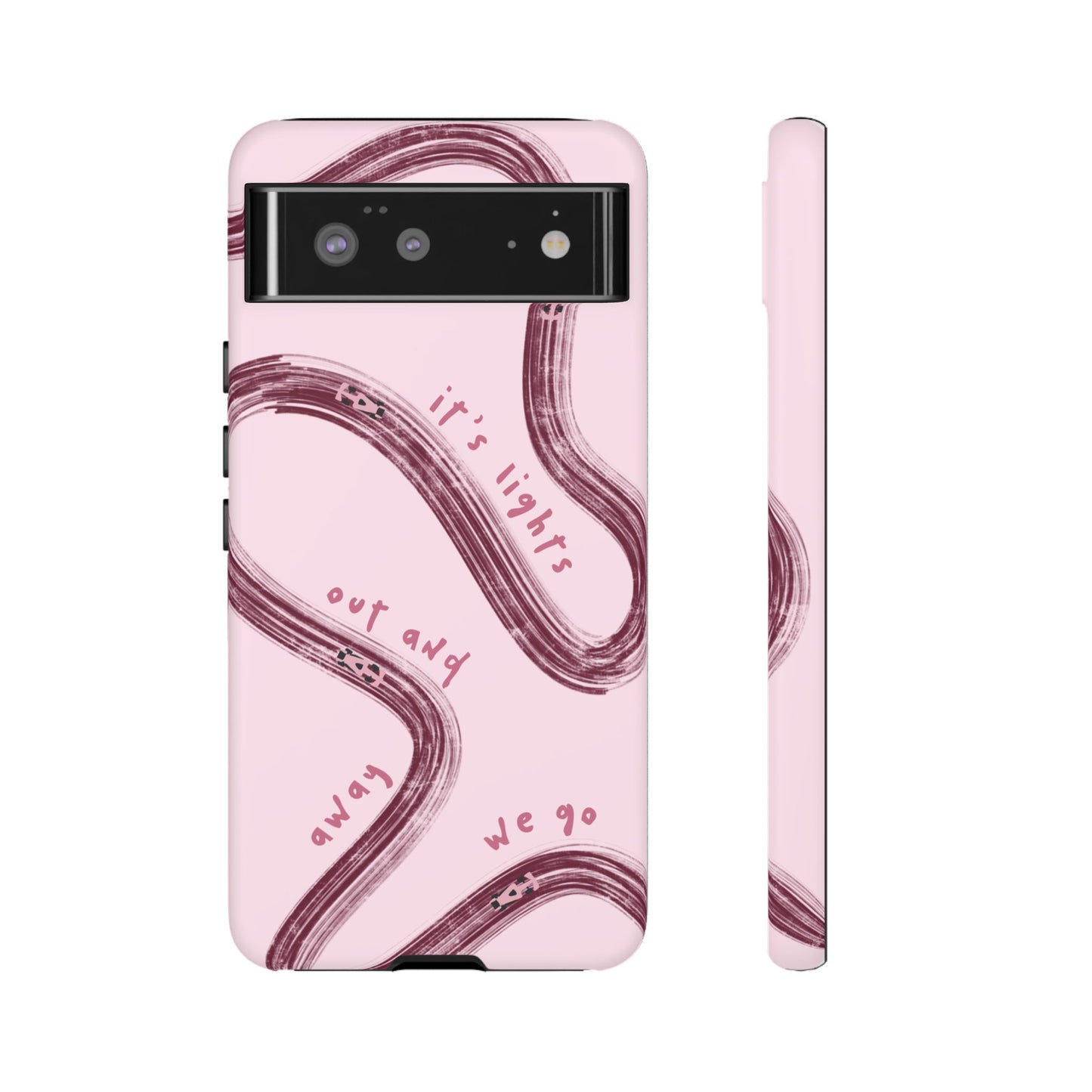 Pink Lights Out F1 Phone Case Design, Trendy F1 Gift, Formula 1 Gift, Cute F1 Phone Case, Unique Formula One Phone Case