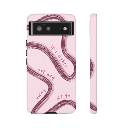 Pink Lights Out F1 Phone Case Design, Trendy F1 Gift, Formula 1 Gift, Cute F1 Phone Case, Unique Formula One Phone Case