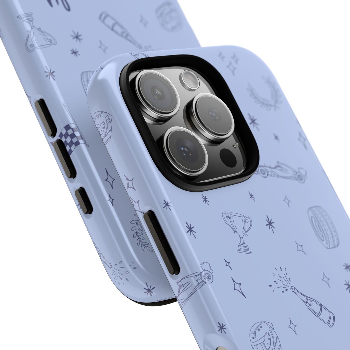 Blue Doodle "Simply Lovely" F1 Phone Case Design