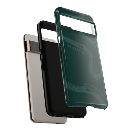 F1 Phone Case Monochrome Green Painted "its lights out and away we go", Trendy F1 Gift, Formula 1 Gift, Cute F1 Phone Case, Phone Case