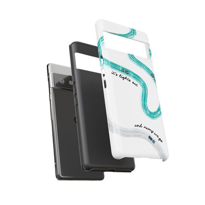 Mercedes F1 Phone Case Painted "its lights out and away we go", Trendy F1 Gift, Formula 1 Gift, Cute F1 Phone Case