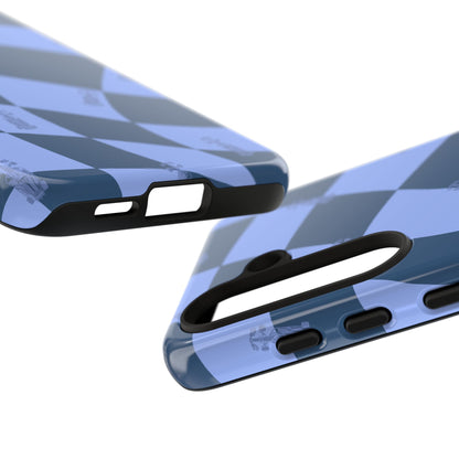 F1 Phone Case Blue Checkerboard Design, Trendy F1 Gift, Formula 1 Gift, Cute F1 Phone Case, Unique Formula One Phone Case