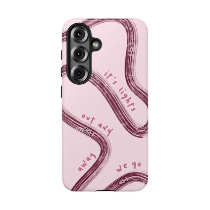 Pink Lights Out F1 Phone Case Design, Trendy F1 Gift, Formula 1 Gift, Cute F1 Phone Case, Unique Formula One Phone Case