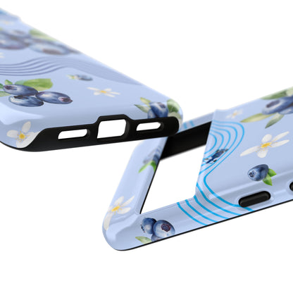Blue F1 Williams and Blueberries Phone Case, Trendy F1 Gift, Formula 1 Gift, Cute Fruit F1 Phone Case, Unique Phone Case