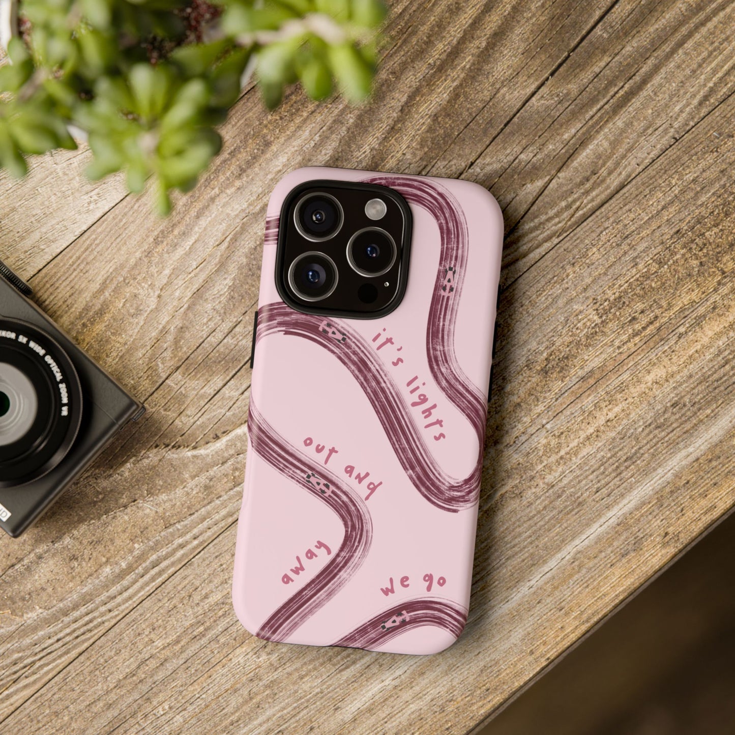 Pink Lights Out F1 Phone Case Design, Trendy F1 Gift, Formula 1 Gift, Cute F1 Phone Case, Unique Formula One Phone Case