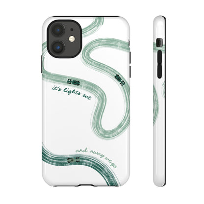 F1 Phone Case Green Painted "its lights out and away we go", Trendy F1 Gift, Formula 1 Gift, Cute F1 Phone Case, Gift for F1 Fans