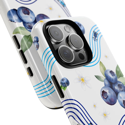 F1 Williams and Blueberries Phone Case, Trendy F1 Gift, Formula 1 Gift, Cute Fruit F1 Phone Case, Unique Phone Case