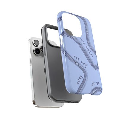 Blue Lights Out F1 Phone Case Design, Trendy F1 Gift, Formula 1 Gift, Cute F1 Phone Case, Unique Formula One Phone Case