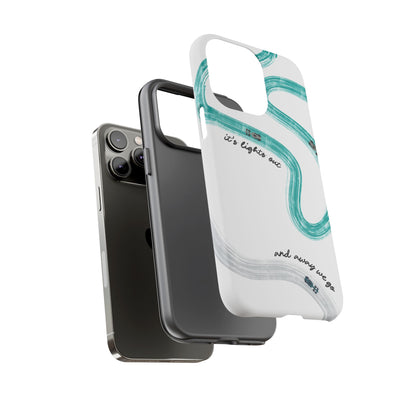 Mercedes F1 Phone Case Painted "its lights out and away we go", Trendy F1 Gift, Formula 1 Gift, Cute F1 Phone Case
