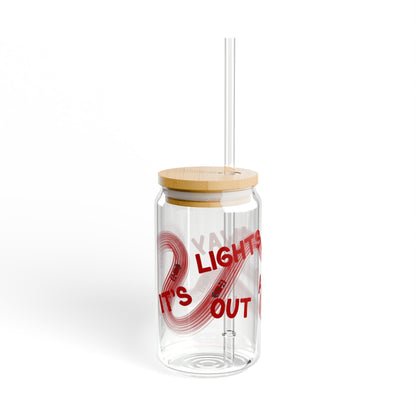 F1 Red It's Lights Out sipper glass | 16oz