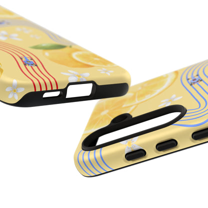 Yellow F1 Racing Bulls and Lemons Phone Case, Trendy F1 Gift, Formula 1 Gift, Cute Fruit F1 Phone Case, Unique Phone Case