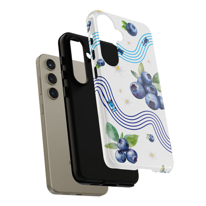 F1 Williams and Blueberries Phone Case, Trendy F1 Gift, Formula 1 Gift, Cute Fruit F1 Phone Case, Unique Phone Case