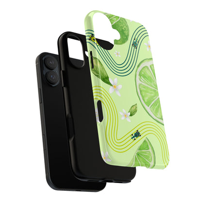 Green F1 Aston Martin and Lime Phone Case, Trendy F1 Gift, Formula 1 Gift, Cute Fruit F1 Phone Case, Unique Phone Case