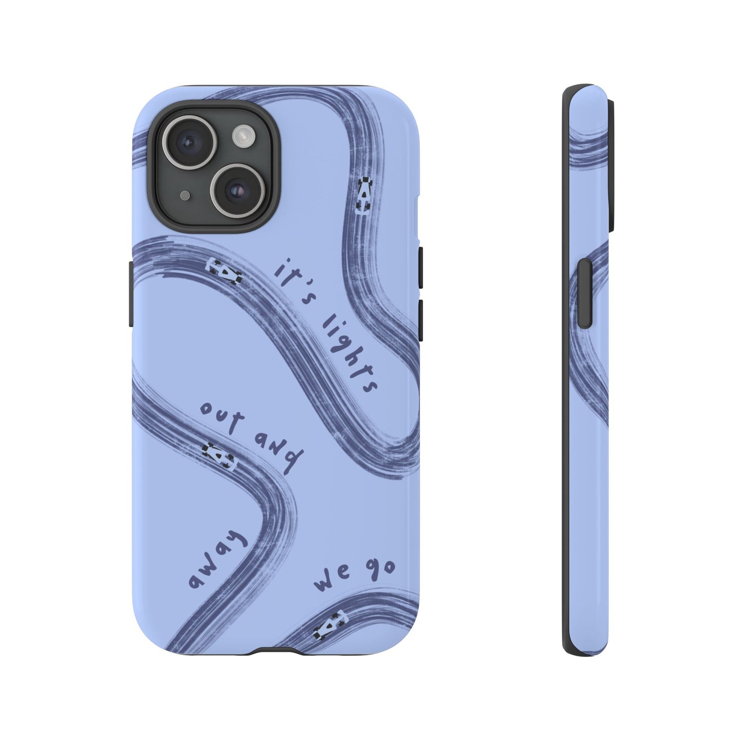 Blue Lights Out F1 Phone Case Design, Trendy F1 Gift, Formula 1 Gift, Cute F1 Phone Case, Unique Formula One Phone Case
