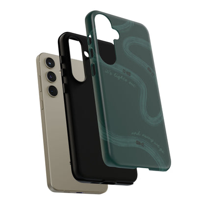 F1 Phone Case Monochrome Green Painted "its lights out and away we go", Trendy F1 Gift, Formula 1 Gift, Cute F1 Phone Case, Phone Case