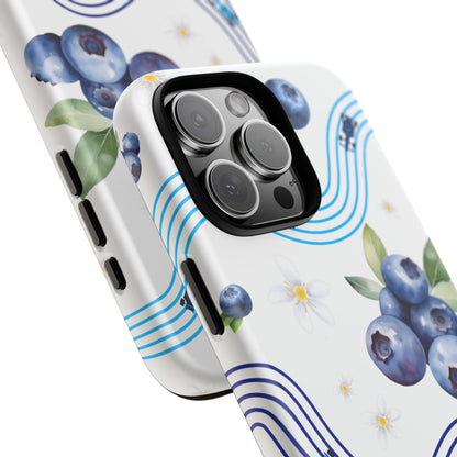 F1 Williams and Blueberries Phone Case, Trendy F1 Gift, Formula 1 Gift, Cute Fruit F1 Phone Case, Unique Phone Case