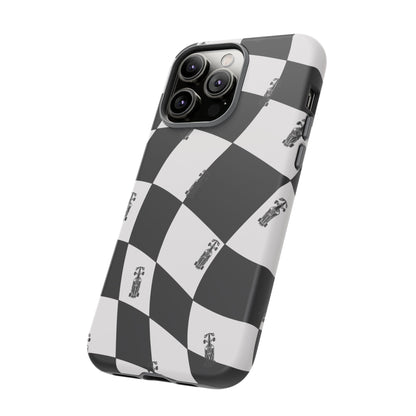 F1 Phone Case Black and White Checkered Design, Trendy F1 Gift, Formula 1 Gift, Cute F1 Phone Case, Unique Formula One Phone Case
